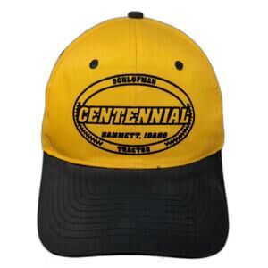 Nissun Cap Snapback Hat Yellow One Size Schlofman Centennial Tractor Hammett ID